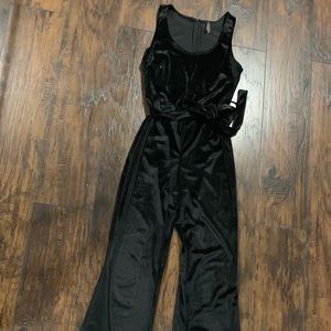 BLACK VELVET JUMPSUIT WORN ONCE